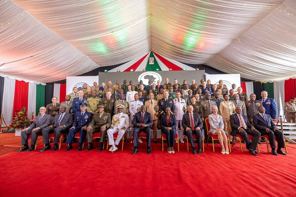 Gen Mubarakh Muganga and his African colleagues met in Kenya
