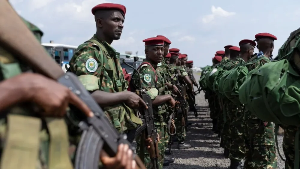 Many Burundian soldiers left the DRC last night.