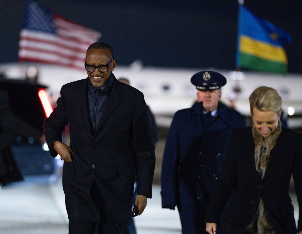 President Kagame arrives in Washington D.C.